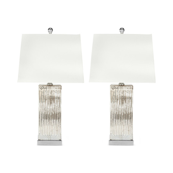 Set of 2 Rock Crystal Table Lamps