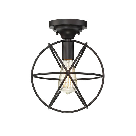 1-Light Ceiling Light In Oil Rubbed Bronze