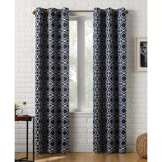 Barnett 40" x 63" Trellis Print Blackout Curtain Panel
