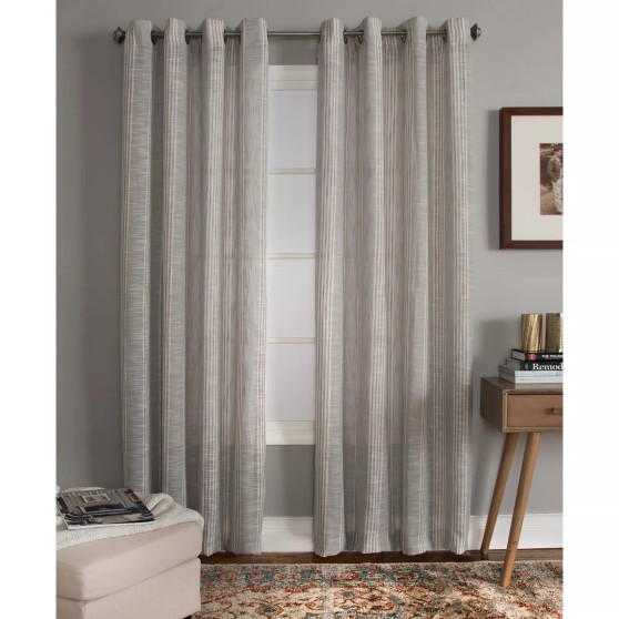 CLOSEOUT! Bazille 50" x 95" Stripe Window Panel