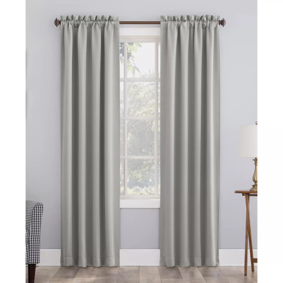 Preston Energy Saving Blackout Rod Pocket Curtain Panel, 95" L x 40" W