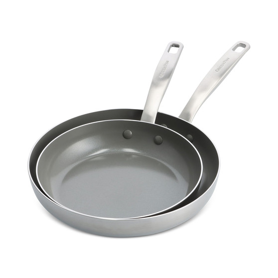 Chatham Stainless Ceramic Nonstick 2-Pc. Frypan Set