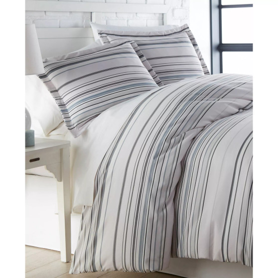 Stripe 3 Piece Comforter and Sham Set, Twin