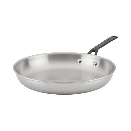 5-Ply Clad Stainless Steel 12.25" Induction Frying Pan
