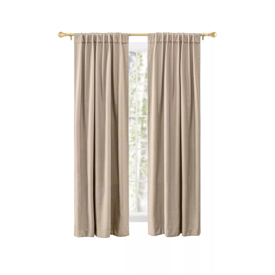 Grand Pointe Rod Pocket Curtain Panel w/Back Tabs 54"W x 84"L