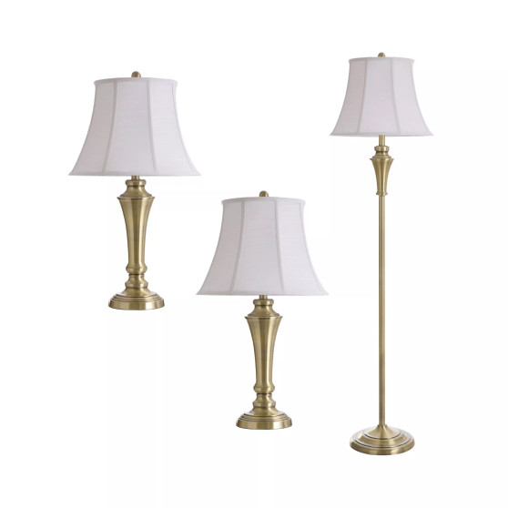 Floor and Table Lamp Set, Pack of 3