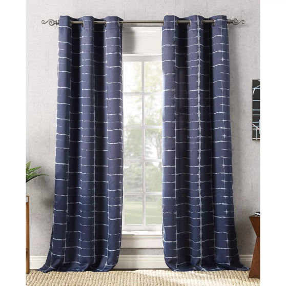 Saki Shibori Print 40" x 63" Blackout Curtain Panel