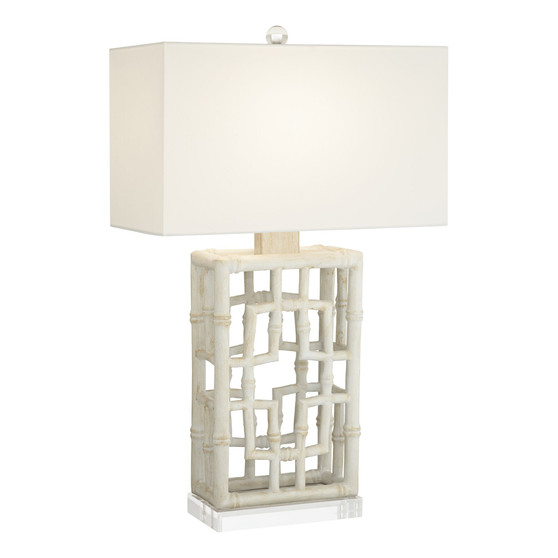 Resin Bamboo Natural Finish Table Lamp