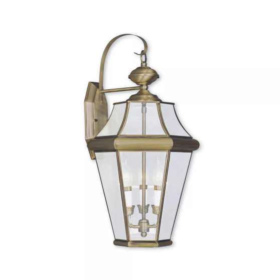 CLOSEOUT!   Georgetown 3-Light Outdoor Wall Lantern