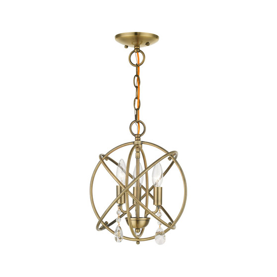 Aria 3 Lights Convertible Chandelier or Semi Flush