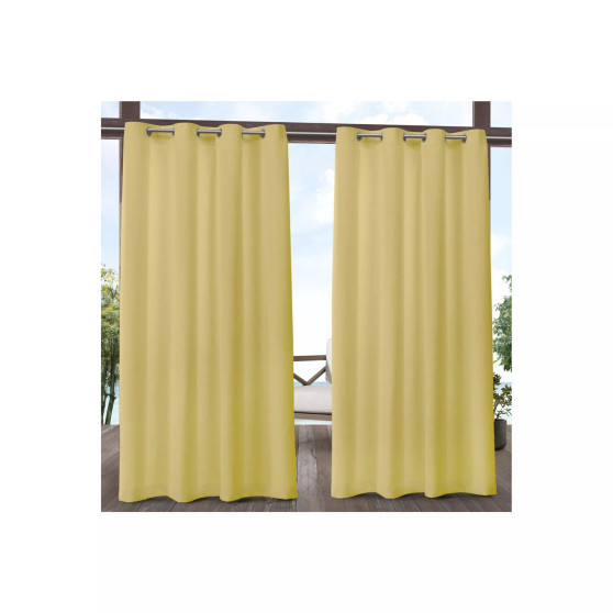 Biscayne Indoor/Outdoor Grommet Top Curtain Panel Pair, 54" x 96"