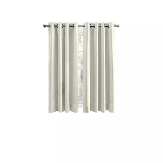 Ultimate Black Out Grommet Curtain Panel w/Wand 56"W x 45"L
