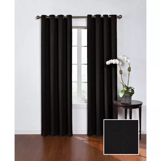 Round and Round Thermaweave Blackout Panel