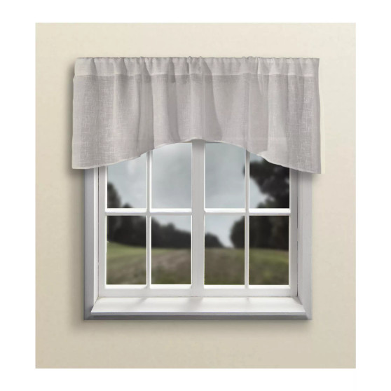 Shannon Crescent Curtain Valance 52"W x 18"L