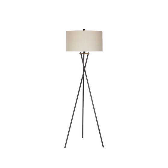Tripod Rust Floor Lamp