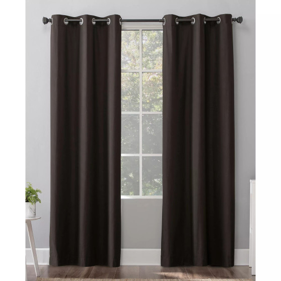 Cyrus Thermal Blackout Grommet Curtain Panel, 63" L x 40" W