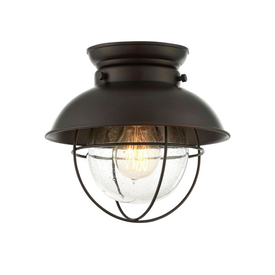 Trade Winds Lakeshore Semi-Flush Mount Ceiling Light in Oil Rubbed Bronze