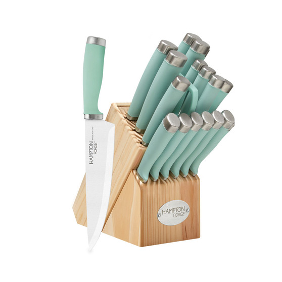 17 Piece Epicure Pistachio Block Cutlery Set