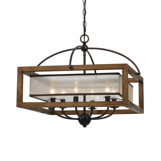 6-Light Square Chandelier
