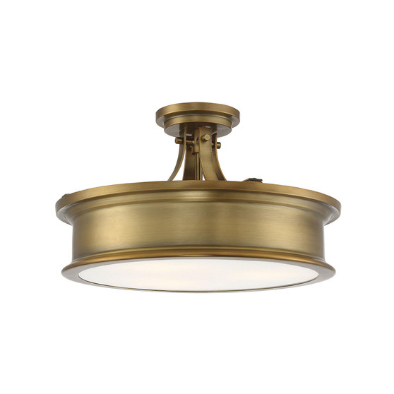 Watkins 3-Light Semi Flush Ceiling Light