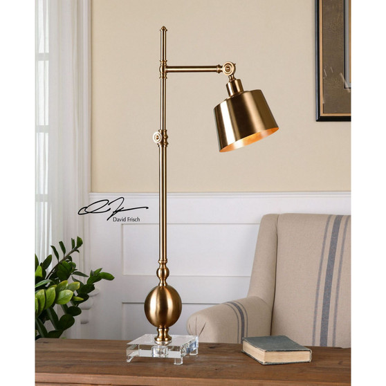 Laton Brushed Brass Task Lamp