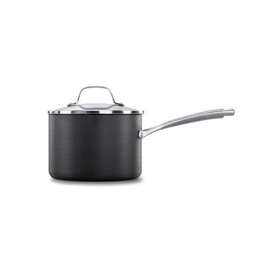 Classic Hard-Anodized Nonstick Cookware 3.5 Quart Sauce Pan with Lid