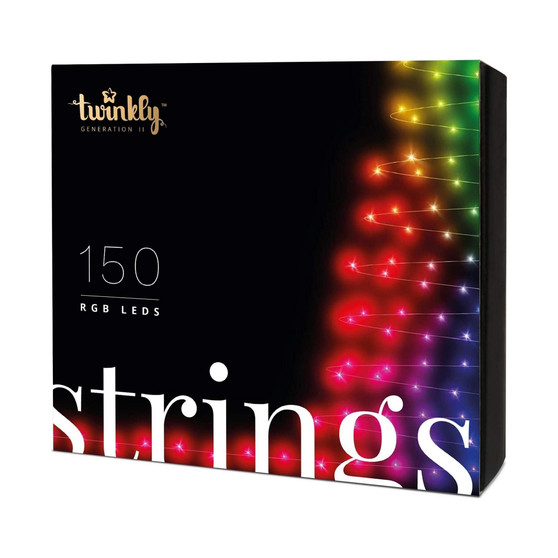 Twinkly App Controlled LED String Lights 150 Multi-Color RGB Bulbs