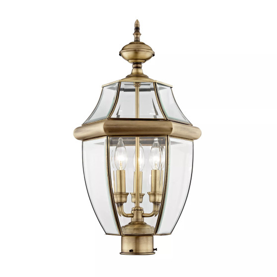 Monterey 3-Light Outdoor Classic Color Post Lantern