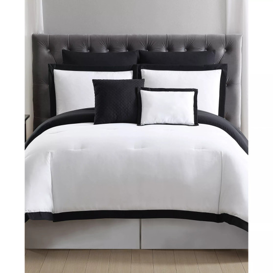 Everyday Hotel Border 7-Pc. Full/Queen Comforter Set