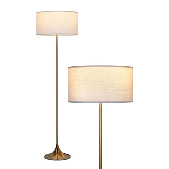 Quinn LED Decor Standing Floor Lamp with Drum Shade
