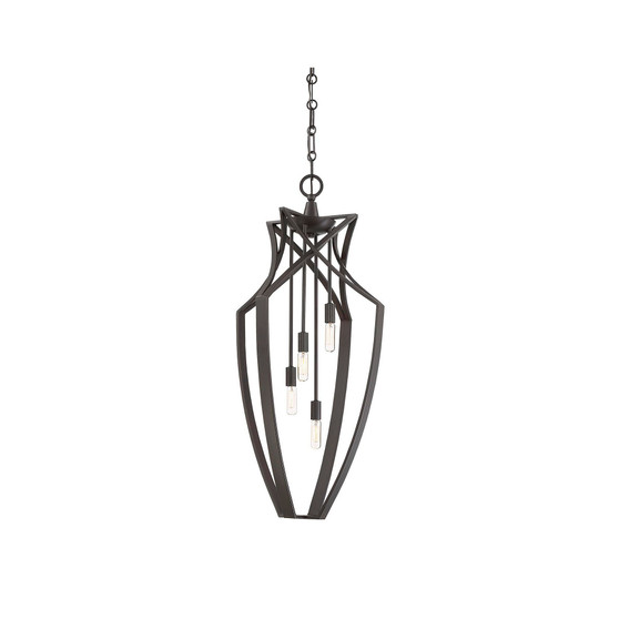 Windsung 4-Light Pendant in English Bronze