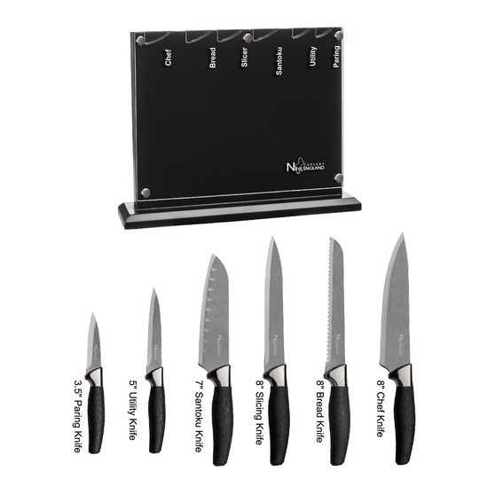7 Piece Titanium Coated Cutlery Set