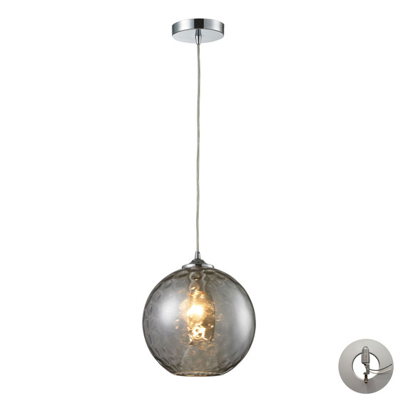Watersphere 1 Light Pendant in Polished Chrome