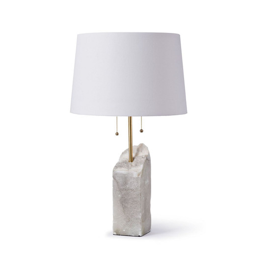 Regina Andrew Square Raw Alabaster Table Lamp