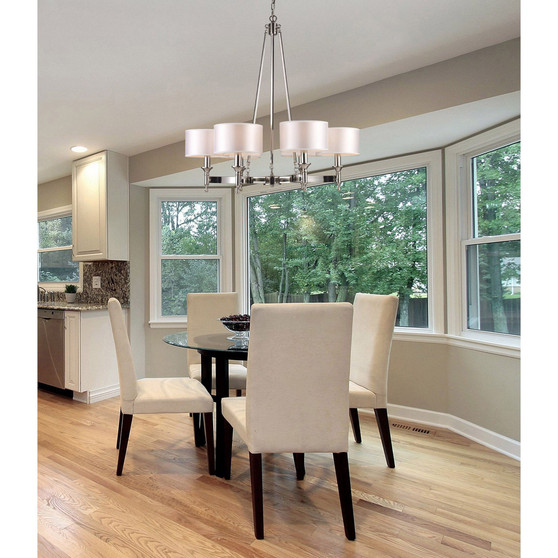 Pembroke 6-Light Chandelier in Polished Nickel