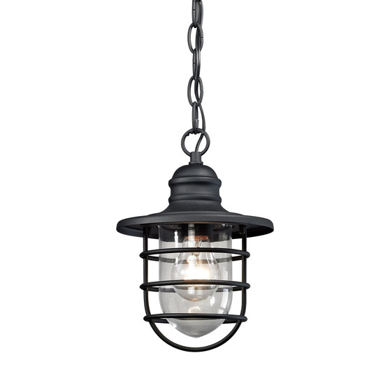Vandon 1 Light Outdoor Wall Sconce in Charcoal