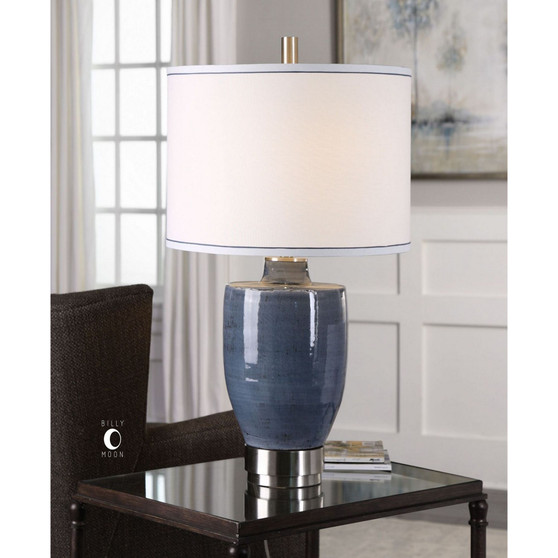 Sylvaine Blue-Gray Glaze Lamp