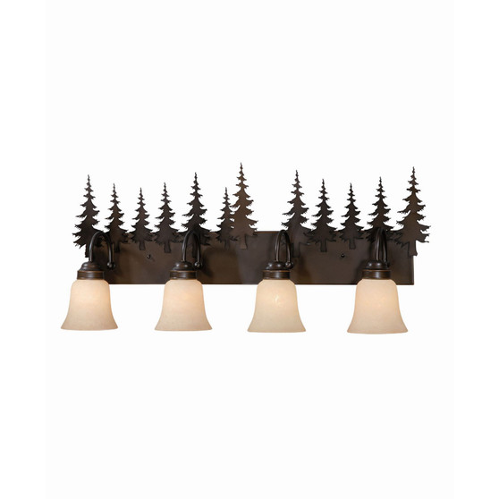 Yosemite 4 Light Rustic Tree Vanity Light