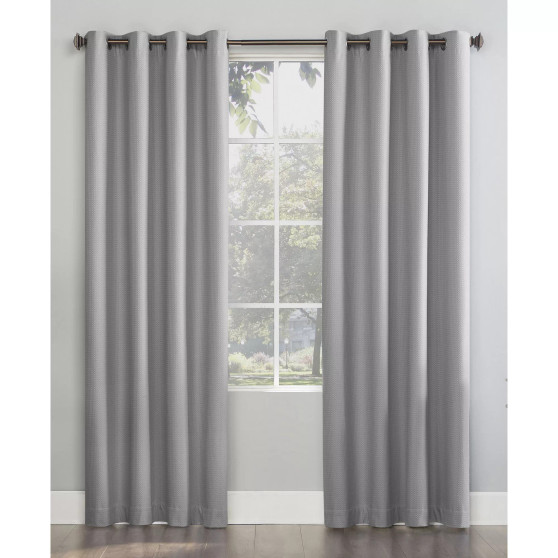 Array Woven Dobby Curtain Panel Collection