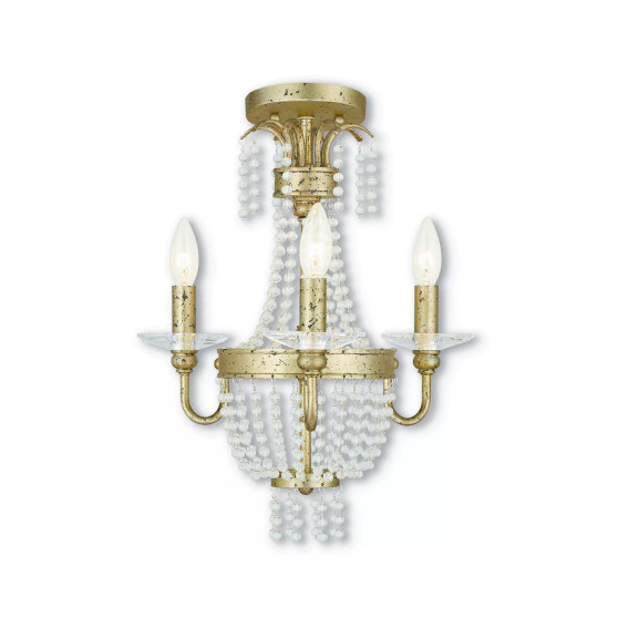 Valentina 3-Light Convertible Mini Chandelier/Ceiling Mount
