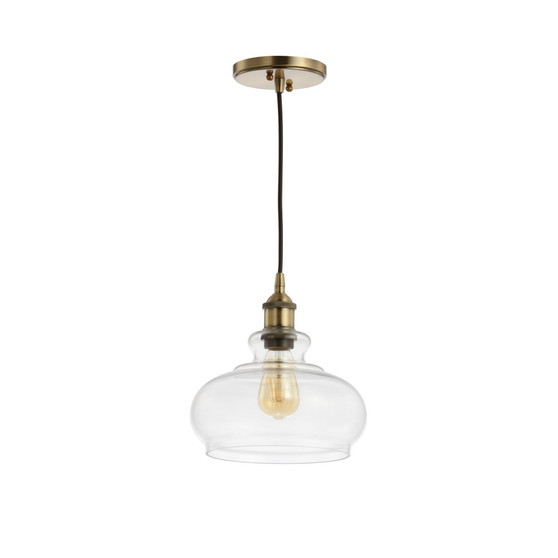 Wyatt 9.5" Adjustable Drop Pharmacy LED Pendant