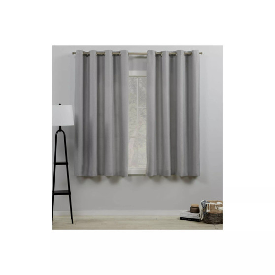 Curtains Loha Linen Grommet Top Curtain Panel Pair, 54" x 63"