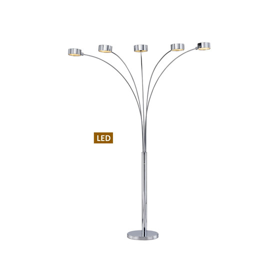 Micah Plus LED Arched 88" Floor Lamp with Rotatable Shade and Dimmer