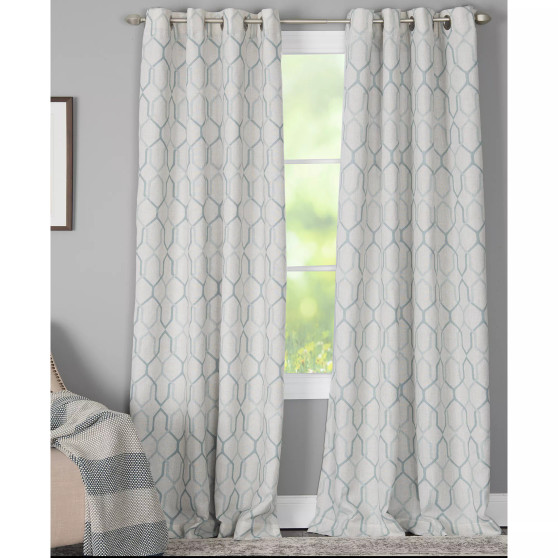 CLOSEOUT! Alain 50" x 63" Geo-Print Energy-Efficient Window Panel