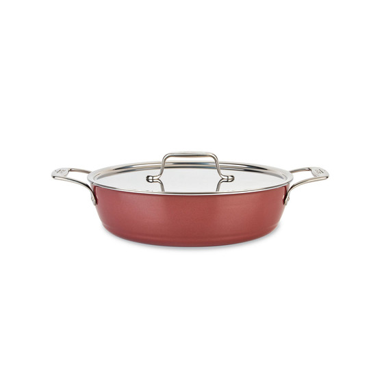 Fusiontec Natural Ceramic with Steel Core 4.5-Quart Universal Pan with Lid