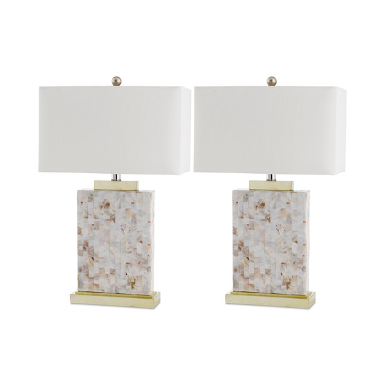 Set of 2 Troy Shell Table Lamps