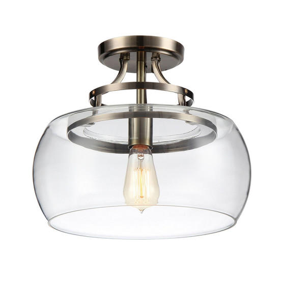 Kostandea 13.5" 1-Light Indoor Flush Mount Ceiling Lights with Light Kit