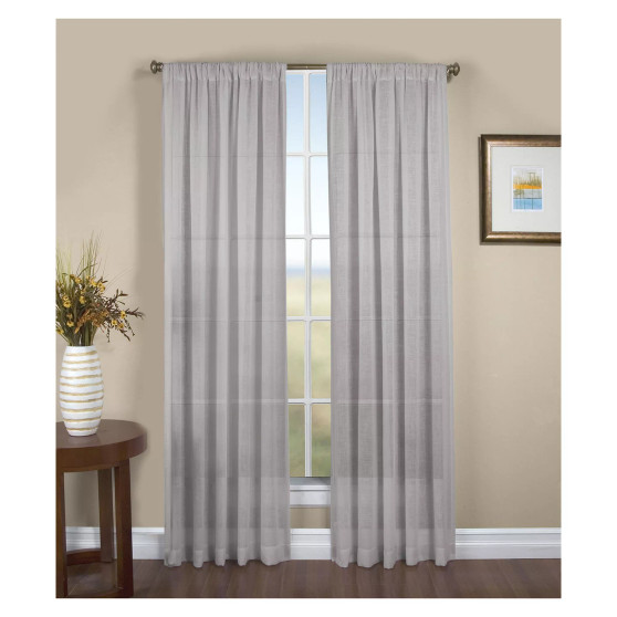 Shannon Rod Pocket Curtain Panel 52"W x 84"L