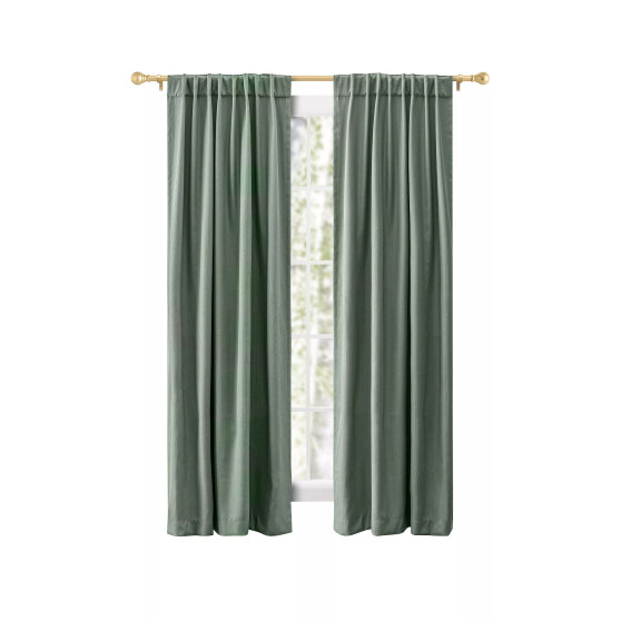 Grand Pointe Rod Pocket Curtain Panel w/Back Tabs 54"W x 63"L