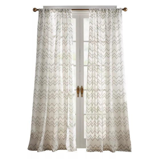 Simone Print Burnout 84" x 50" Panels, Set of 2